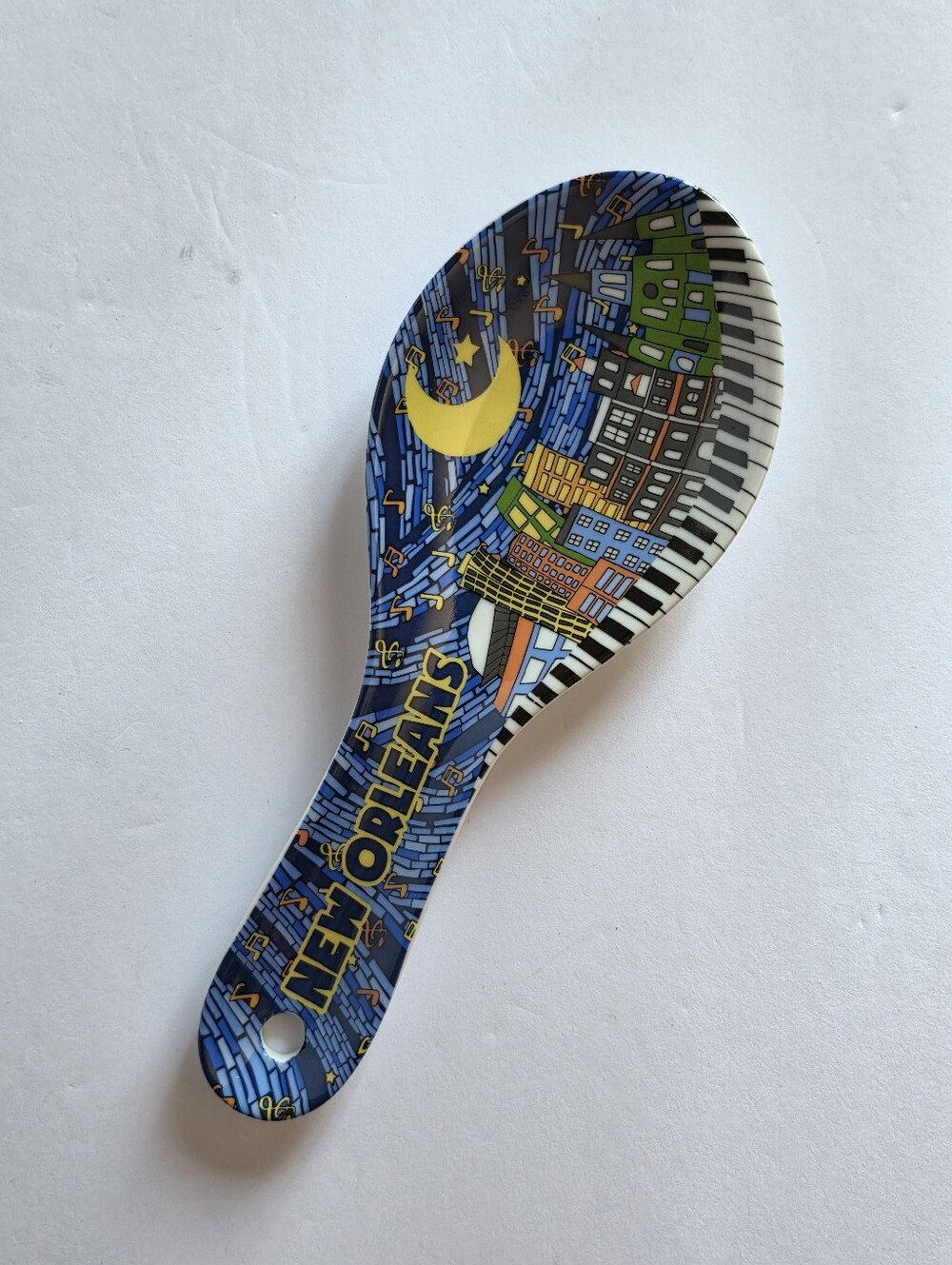 Spoon Rest New Orleans Music Sky Mosaic City Piano Ceramic